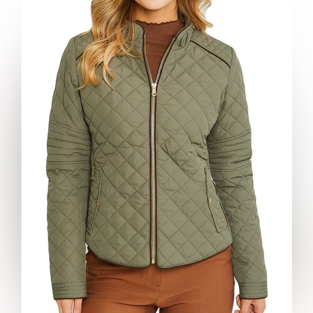 Olive Quilted Women's Jacket